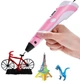 Детский набор для моделирования 3D-Pen ручка с LCD-дисплеем Розовый - изображение 10