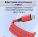 Кабель для швидкої зарядки USB Type C 120W 6A Data кабель для передачі даних 480 Мбіт/с зарядний шнур для макбука телефону ноутбука від повербанка смартфонів samsung xiaomi macbook планшета 3 метри Червоний 10_1_3m_2C - зображення 4