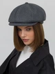 Кепи женское VILSS Cashemir Ligurina VLK-5100-18S-mv3-M 57-58 Елочка светло-серое (ROZ6501087308) - изображение 3