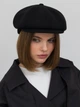 Кепи женское VILSS Cashemir Ligurina VLK-5100-98-mv3-M 57-58 Черное (ROZ6501087312) - изображение 1