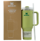 Термос термочашка Stanley Quencher H2.0 Tumbler з нержавіючої сталі Green 1,18 л KT7001960 - зображення 1