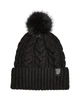 Шапка женская Victoria's Secret (339688323879) Cozy Cable-Knit Pom черная со стразами - изображение 2