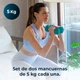 Гантели Cecotec Drumfit 500 DoubleNeo 5 кг, 2 шт., неопреновое покрытие(DL_768647E70216) - изображение 5