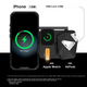 Бездротовий зарядний пристрій Aulumu M01 15W Black - зображення 4