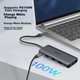 USB-хаб Lenovo 0801Pro 11-в-1 Type-C PD, USB 3.0, HDMI, VGA, Ethernet, кардрідер - зображення 5