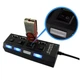 USB HUB M-Tech Кнопка живлення 4 порти для підключення пристроїв та розширення можливостей комп'ютера - зображення 2