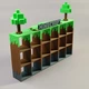 Підставка для фігурок Minecraft полиця для Kinder Joy Minecraft 2026, органайзер для 28 фігурок - зображення 4