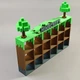 Підставка для фігурок Minecraft полиця для Kinder Joy Minecraft 2026, органайзер для 28 фігурок - зображення 5