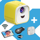 Проектор XPRO PANOPLUS SMILE L для дітей та дорослих з WiFI підключенням до iOS та Android та функцією Screen Mirroring та трансляцією з телефону+ Навушники в комплекті! (E607b6-248) - зображення 4
