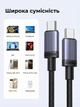 Кабель Ugreen L532 USB-C - USB-C 240W PD 3.1 3 м Сірий (65909) - зображення 2