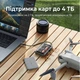 Картридер Ugreen CM868 USB-C 3.0 SD/microSD до 170 МБ/с з футляром для зберігання Сірий (55886) - зображення 2