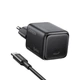 Мережевий зарядний пристрій Ugreen X517 GaN USB-C 25W PD 3.0 QC 4.0 + кабель USB-C - USB-C 1 м Чорний (75103) - зображення 1