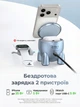 Бездротовий зарядний пристрій Ugreen W713 Rocket Qi2 Uno 2-в-1 Магнітний 25W Сірий (65300) - зображення 4
