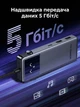 USB-C хаб Ugreen Uno CM889 7-в-1 HDMI 4K 60 Гц PD 100 Вт USB 3.2 SD/TF з LED-дисплеєм Сірий (75179) - зображення 5