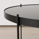 Столик кавовий Boltze 96618 Sherin зі скляною поверхнею Чорний (4066076397617) - зображення 2