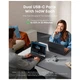Зарядний пристрій Anker Laptop GaN 140W 3xUSB-C PD3.1 + USB-A + display + cable Silver (B2697G41) - зображення 3
