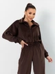 Комбинезон ISSA PLUS SA-703 L/XL темно-коричневый (issa2007682789030) - изображение 4
