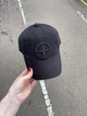 Бейсболка кепка Stone Island чорна 57-59 - изображение 1