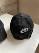 Бейсболка кепка Nike Найк черная с белым логотипом - изображение 5