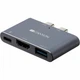 Порт-реплікатор Canyon Docking Station with 3 ports, Thunderbolt 3, Input 100-240V (CNS-TDS01DG) CANYON CNS-TDS01DG 970049 - зображення 1
