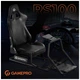 Кресло игровое GamePro RS100 із кріпленням для керма, педалей та коробки передач Black (RS100) GamePro RS100 970313 - изображение 4