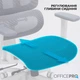 Офісне крісло OfficePro Skyline OC680-W-DG-DG (OC680-W-DG-DG) OfficePro OC680-W-DG-DG 970029 - зображення 8
