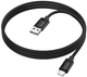Кабель для зарядки Hoco X122 USB-A → Type-C силиконовый 1 м поддержка быстрой зарядки до 3 A Черный - изображение 5