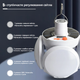 Акумуляторний ліхтар світлодіодний Charging Lamp 2029 для кемпінгу - изображение 2