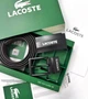 Чоловічий ремінь LACOSTE натуральна шкіра двосторонній чорний з коричневим 120 см (LUX1444) - зображення 1