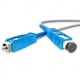 Патчкорд FTTH patchcord SC/UPC-SC/UPC-75 Flex WHITE - зображення 3