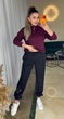 Жіночий легкий спортивний костюм (кофта+штани) Uaclothes 54-56 Бордовий (like36855-172821359) - изображение 5