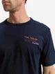 Футболка хлопковая длинная мужская Tom Tailor 1047812-10668 S Sky Captain Blue с принтом (4069402068212) - изображение 4
