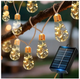 Уличный и домашний LED светильник на солнечной батарее 8 м, 20 ламп, 200 LED, Solar, для сада, вечеринки, балкона, двор, свадьба - изображение 1