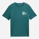 Футболка хлопковая длинная мужская Tom Tailor 1047795-14171 S Jasper Green с принтом (4069402034910) - изображение 5