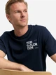 Футболка хлопковая длинная мужская Tom Tailor 1047795-10668 L Sky Captain Blue с принтом (4069402035320) - изображение 4