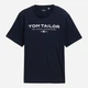Футболка хлопковая длинная мужская Tom Tailor 1045773-10668 M Sky Captain Blue с принтом (4068128251984) - изображение 5