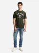 Футболка хлопковая длинная мужская Tom Tailor 1037735-10920 3XL Deep Forest Green с принтом (4069402765074) - изображение 3
