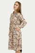Сукня-сорочка з поясом Finn Flare FBC16012-709 Plus size бежева XL - зображення 3