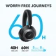 Навушники Anker SoundCore Space One Pro, Black, Bluetooth 5.3, Hi-Res Audio Wireless, ANC, LDAC, Multipoint, 60Н - зображення 2