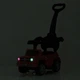 Дитяча машинка-каталка Ju-M 5043L-3 BAMBI з батьківською ручкою, преміальне шкіряне сидіння, звукові ефекти та яскраве світло, Червона - зображення 8