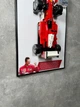 Арт Тримач Рамка 50x30 см. на Стіну для Конструктора LEGO Icons Ferrari F2004 та Michael Schumacher (11375) / Міхаель Шумахер з додатковим кріпленням для міні-фігурки / White Design - зображення 10