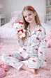 Підліткова піжама для дівчинки Hello Kitty 152–158 см 10–13 років, біла (10818) - зображення 2