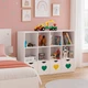 Стеллаж для игрушек и книг на 12 ячеек Gap ST12 White-Yellow-Green - изображение 1