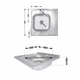 Кухонне миття Brinex 6060-R 0,6 мм Satin (BRIN6060RSAT06) - зображення 2