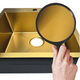 Мойка Mixxus MH6050 Micro Decor Brushed Gold (3.0/0.8) из нерж. стали (цвет матовое золото) (MI8222) - изображение 2