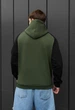 Худі Staff khaki & black oversize fleece L - зображення 2