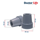 Гумовий наконечник для палиць Doctor Life 10037/2/GR 16 мм, сірий - зображення 5