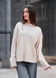 Жіночий светр Staff oli light beige oversize M-L - изображение 1