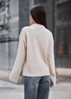 Жіночий светр Staff oli light beige oversize M-L - изображение 2