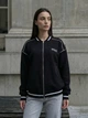 Жіночий трикотажний бомбер Staff lay reflective black oversize fleece M-L - изображение 4